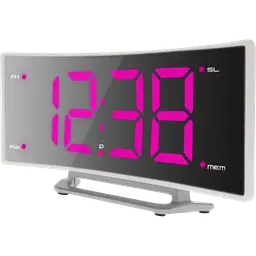 WT460 rose - Radio-réveil Lady avec 2 alarmes et 10 emplacements mémoire pour vos stations préférées