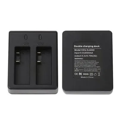WHIPEARL Chargeur batterie double port GP275 - Pour Go Pro Hero 3+ 4 Action