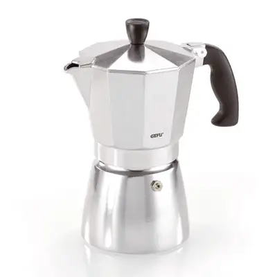 Gefu Cafetière Italienne Lucino, Cafetière À Espresso, Aluminium / Plastique