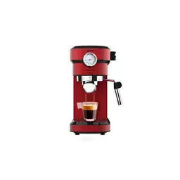 Cecotec Machine À Expresso Cafelizzia 790 Shiny Pour Expressos Et Capuccinos (Rouge, Sans Manòmetre)