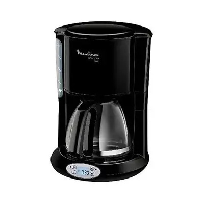 Cafetière Électrique Programmable De 0,6l Pour 6 Tasses Avec Écran Lcd 1000w Noir