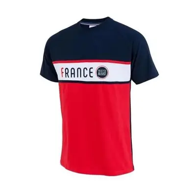 S - T-Shirt - Allez Les Bleus - France - Multicolor - Manches Courtes - 100% Coton