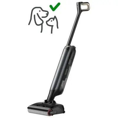 MOVA M10 Aspirateur Eau et Poussière - Nettoyage Automatique à 75°C, Lavage à l'Eau Chaude, 18kPa, Tangle-Free, Flexibilité 90°, Noir