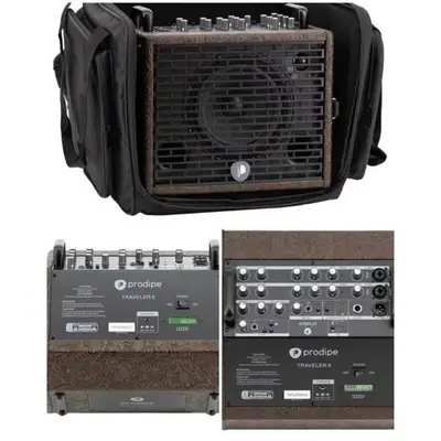 Ampli 120W RMS SANS FIL SUR BATTERIE ENCEINTE BLUETOOTH 5.0 pour instruments acoustiques et voix COMBO AUTONOME guitares