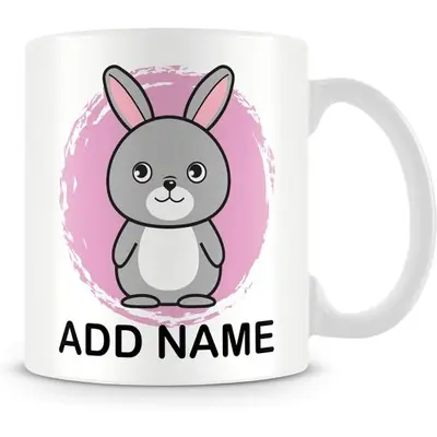 Pig Mug - Tasse Personnalisée Avec Nom - Cadeau Pour Enfants-Lapin
