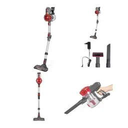 Aspirateur balai sans fil 2 en 1 150W fonction turbo éclairage LED Système d’aspiration cyclonique 2 vitesses