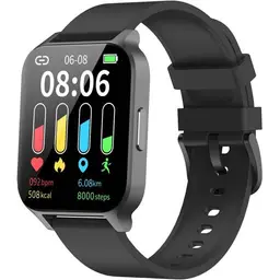 Montre Connectée Homme Smartwatch Sport Tactile Podometre Cardiofrequencemetre Noir