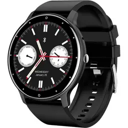 Montre Connectée Homme Femme Avec Appels Bluetooth Avis De Messages Assistant Vocal Noir