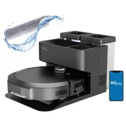 Robot aspirateur laveur connecté avec base de vidage EZIclean All-in-one Z10 Plus