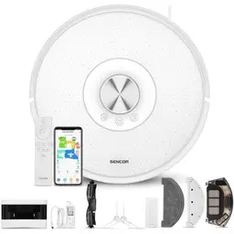 Aspirateur Robot Laveur Sencor SRV 9350WH - 4000 Pa - 200 min - 65 dB - Blanc