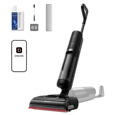 DREAME H15S Aspirateur Laveur, Nettoyage Triple Arête, Bras Robotisé AI, Aspiration 21 000 Pa, Sans Noeud, Nettoyage de la Brosse et Séchage Silencieux à 90 °C, Portée à Plat à 180°, Contrôle via l'App
