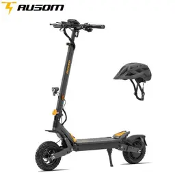 Ausom L1 Eu Trottinette Électrique, Moteur 500w, Batterie 48v 15,6ah, Pneus 10 Pouces, Vitesse Maximale 20km/H,Suspension À Bras Oscillant, Déverrouillage Nfc Et Code D'Accès