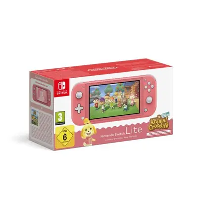 Console Nintendo Switch Lite Corail Animal Crossing New Horizons