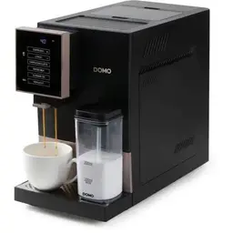 Machine à expresso automatique avec broyeur - DOMO - DO743K - 1350 W - 19 bar - 125 g café - Noir
