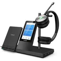 Yealink WH66 Dual UC Casque Sans fil Arceau Bureau/Centre d'appels USB Type-A Bluetooth Socle de chargement Noir