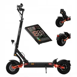 Trottinette Électrique Pliable Joyor T10 - Deux Moteurs 1000 W, Batterie 60 V 18 Ah, Autonomie 75 Km, Vitesse Maximale 60 Km/H, Pneus 10 Pouces, Freins Hydrauliques, Double Suspension Hydraulique