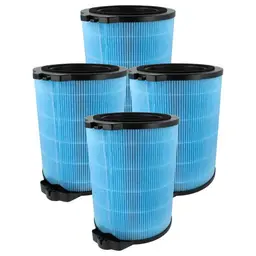 vhbw 4x Filtres H12 compatible avec Hoover H-PURIFIER 500, HHP75CAH001, HHP75CAH011 purificateur d'air - Filtre de rechange avec charbon actif intégré