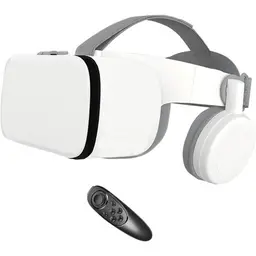 MEVRONISSHOP-Casque VR - Lunettes de réalité virtuelle 3D avec casque Bluetooth, casque de réalité virtuelle, casque VR pour enfants, compatible avec iOS/Android pour films et jeux