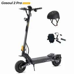Trottinette Électrique Ausom Gosoul 2 Pro À Double Moteur, 2 Moteurs De 1400w, Batterie 48v 18ah, Pneus De 10 Pouces, Vitesse Maximale De 60km/H, Autonomie De 90km, Déverrouillage Nfc