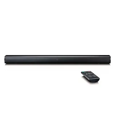 Lenco SB-080 BK - Barre de son 90 cm - 80 Watts connexions Bluetooth, USB et HDMI subwoofer intégré - Noir