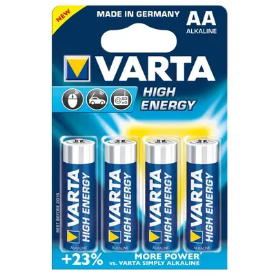 4 Piles Aa/lr6 Varta High Energy