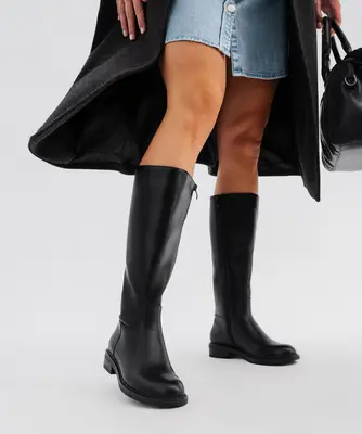 Bottes cavalières à bout rond femme - Valentina Baldano - 37 - noir standard - VALENTINA BALDA
