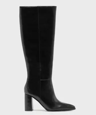 Bottes à haut talon et bout pointu femme - 37 - noir standard - FOLLOW ME