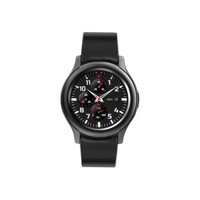 MyKronoz ZeRound3 - Noir - Montre connectée avec bracelet - affichage 1.2" - Bluetooth - 57 g