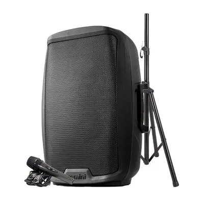 Gemini AS-2115BT-PK, Enceinte sono, Boomer 15", Puissance 2000W, USB SD Bluetooth RADIO FM, TWS, pied, microphone