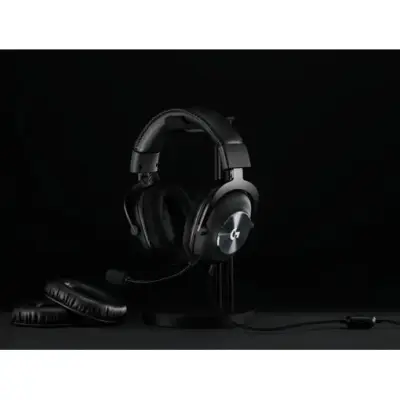 Casque Gaming Logitech G Pro X Filaire Noir Avec Micro Détachable Et Repose Casque