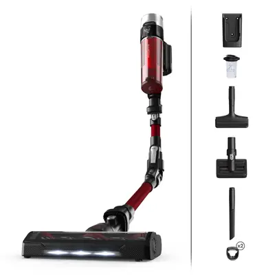 Rowenta RH2079 Aspirateur-balai 2 en 1 Batterie Sec Sans sac 0,4 L 250 W Noir et Rouge