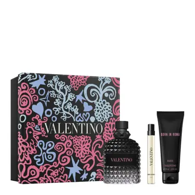 Valentino - Coffret Born In Roma Uomo Eau De Toilette 100ml, Gel Douche & Format Voyage